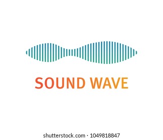 sound wave ilustration logo vector icon template