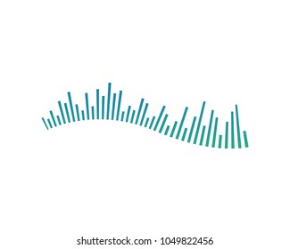 sound wave ilustration logo vector icon template