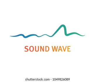 sound wave ilustration logo vector icon template