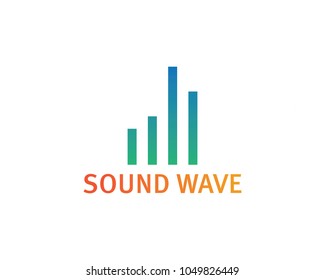 sound wave ilustration logo vector icon template