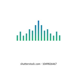 sound wave ilustration logo vector icon template