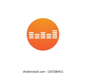sound wave ilustration logo vector icon template