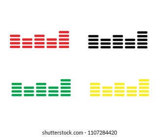 sound wave ilustration logo vector icon template