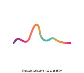 sound wave ilustration logo vector icon template