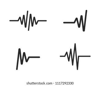 sound wave ilustration logo vector icon template