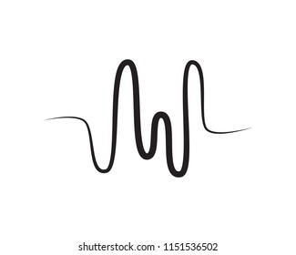 sound wave ilustration logo vector icon template