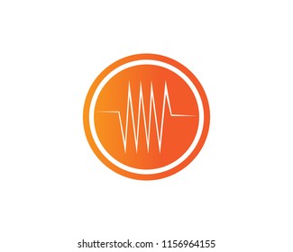 sound wave ilustration logo vector icon template