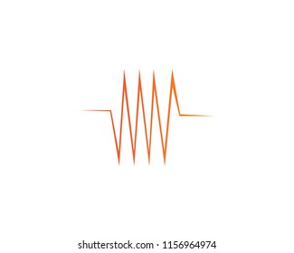 sound wave ilustration logo vector icon template