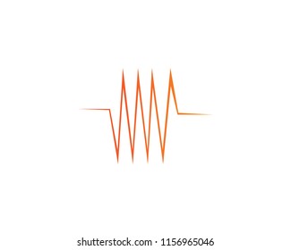 sound wave ilustration logo vector icon template