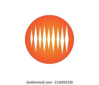 sound wave ilustration logo vector icon template

