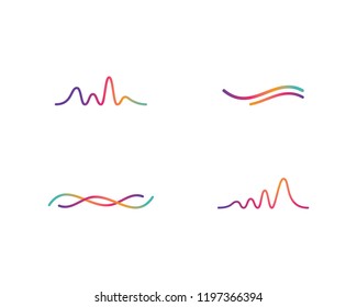 Sound Wave Ilustration Logo Vector Icon Template