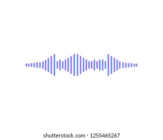 Sound wave ilustration logo vector icon template