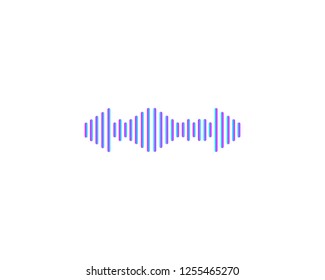 Sound wave ilustration logo vector icon template
