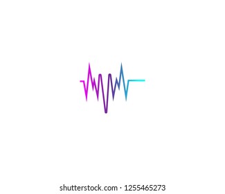 Sound wave ilustration logo vector icon template