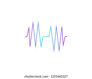 Sound wave ilustration logo vector icon template
