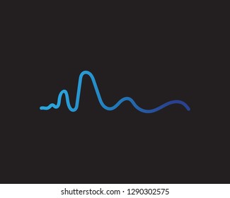 sound wave ilustration logo vector icon template