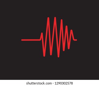 sound wave ilustration logo vector icon template