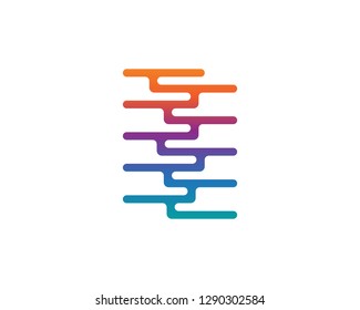 sound wave ilustration logo vector icon template