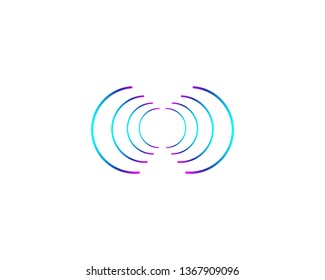 
Sound wave ilustration logo vector icon template - Vector