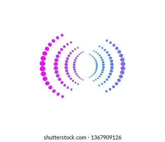
Sound wave ilustration logo vector icon template - Vector