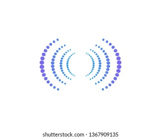 
Sound wave ilustration logo vector icon template - Vector