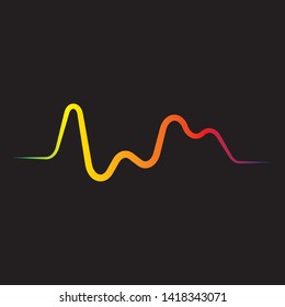 sound wave ilustration logo vector icon template