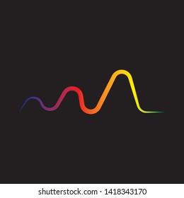 sound wave ilustration logo vector icon template