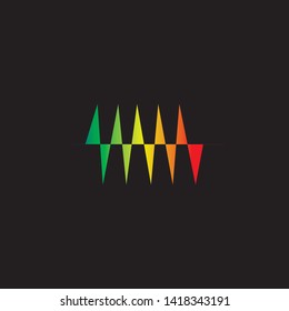 sound wave ilustration logo vector icon template