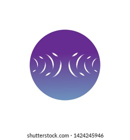 Sound wave ilustration logo vector icon template - Vector