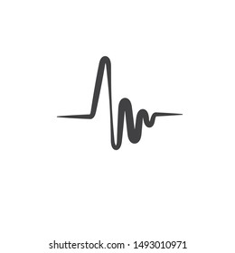 sound wave ilustration logo vector icon template
