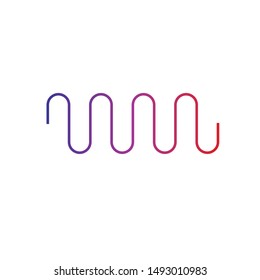 sound wave ilustration logo vector icon template
