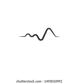 sound wave ilustration logo vector icon template
