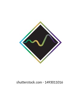 sound wave ilustration logo vector icon template
