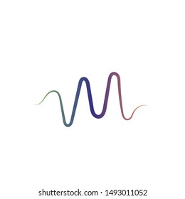 sound wave ilustration logo vector icon template
