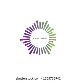 
sound wave ilustration logo vector icon template