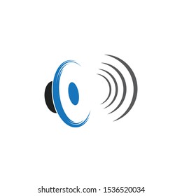 sound wave ilustration logo vector icon template