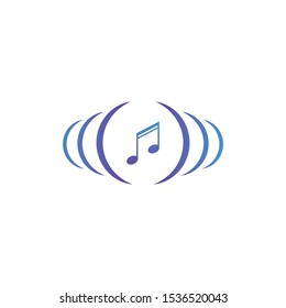sound wave ilustration logo vector icon template