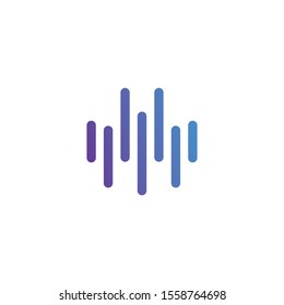 sound wave ilustration logo vector icon template