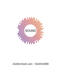 
sound wave ilustration logo vector icon template