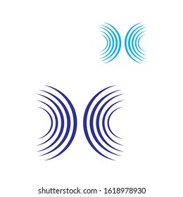 Sound wave ilustration logo vector icon template