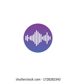 
sound wave ilustration logo vector icon template