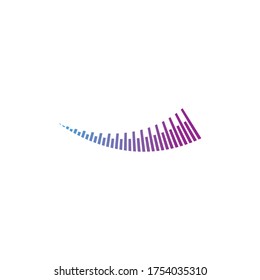 sound wave ilustration logo vector icon template