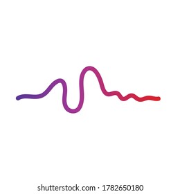 plantilla de icono vectorial del logotipo de la ilustración de la onda de sonido