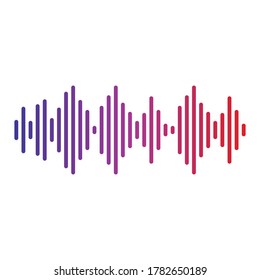 sound wave ilustration logo vector icon template