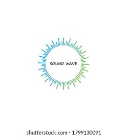 sound wave ilustration logo vector icon template