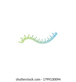 plantilla de icono vectorial del logotipo de la ilustración de la onda de sonido