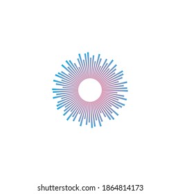 
Logo-Vektorsymbol für Schallwellen-Illustrationen