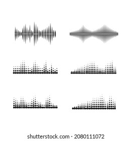 sound wave ilustration logo vector icon template