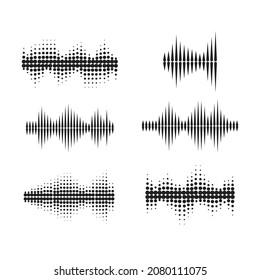 sound wave ilustration logo vector icon template