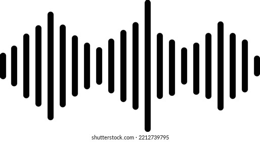 plantilla de icono vectorial del logotipo de la ilustración de la onda de sonido